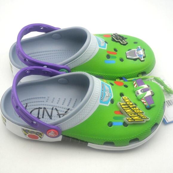 NEW Crocs Buzz Lightyear Toy Story Big Kids Boys Girls Size 5 J5 Light Up - Picture 4 of 10